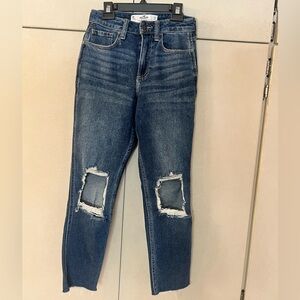Distressed Blue Jeans